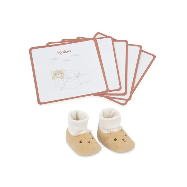 Coffret chaussons et cartes - ours 