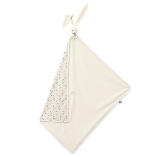 Couverture doudou lapin crème