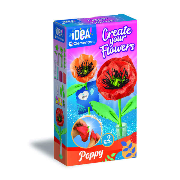 Crée tes fleurs - Coquelicot