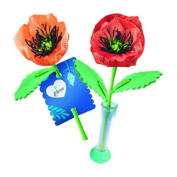 Crée tes fleurs - Coquelicot