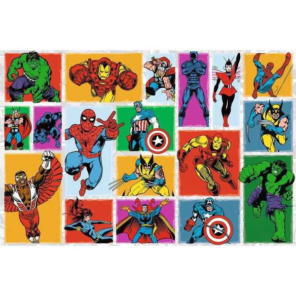 Puzzle Retro Marvel - 3000 pièces 