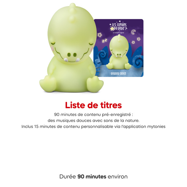 Tonie-Veilleuse - Doudou Croco