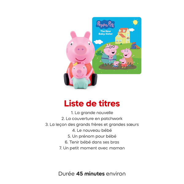 Tonies Peppa Pig - La nouvelle petite soeur
