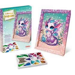 Tableau sequins - Dragon féérique