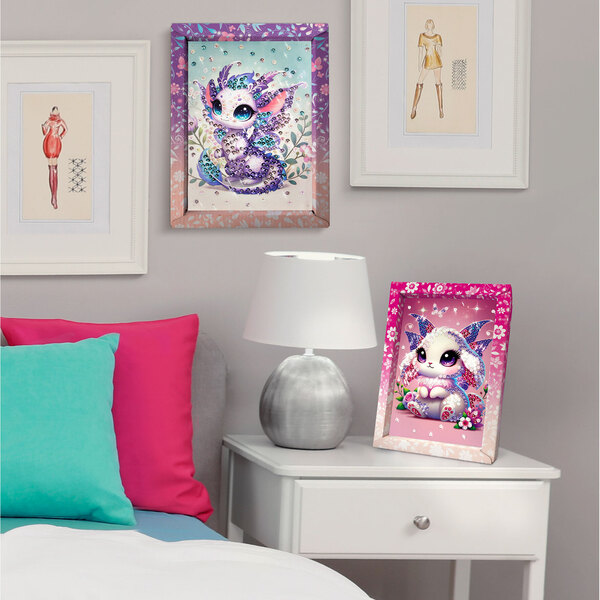 Tableau sequins - Dragon féérique