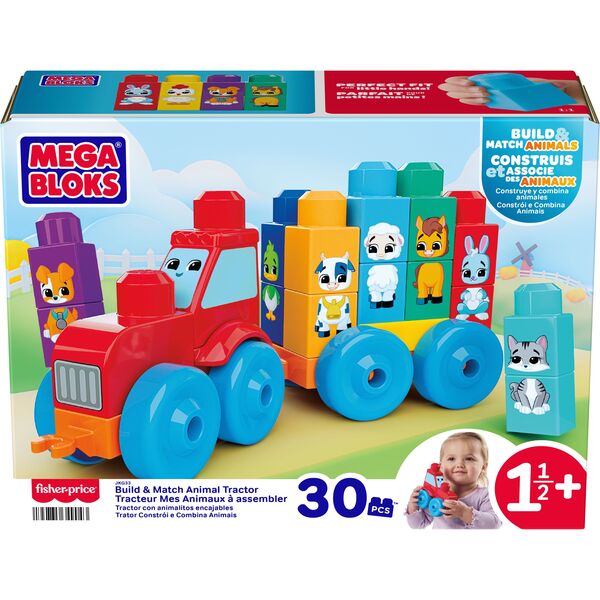 Tracteur mes animaux à assembler Mega Bloks
