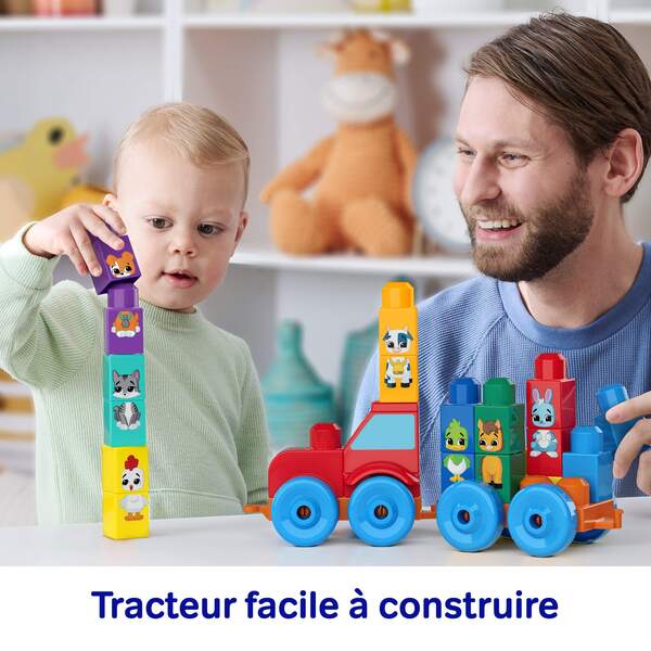 Tracteur mes animaux à assembler Mega Bloks