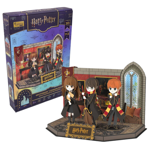 Puzzle 3D Harry Potter - Salle commune de Gryffondor - 127 pièces