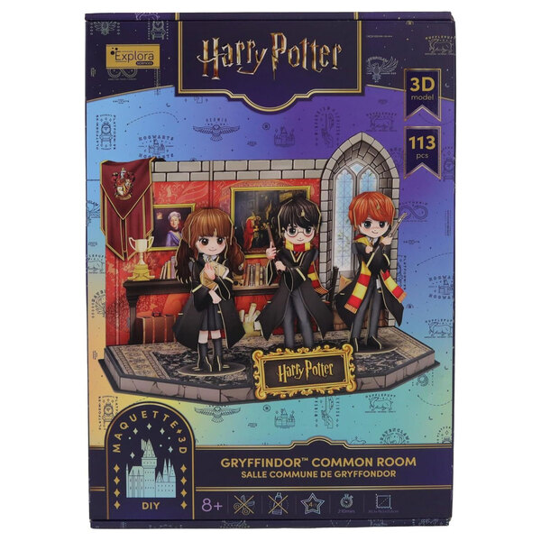 Puzzle 3D Harry Potter - Salle commune de Gryffondor - 127 pièces
