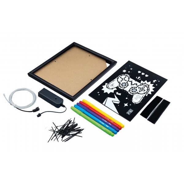 Cadre néon - Manette de jeu vidéo