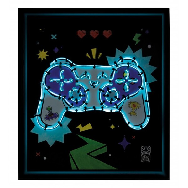 Cadre néon - Manette de jeu vidéo