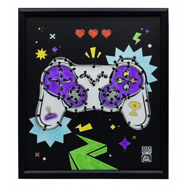 Cadre néon - Manette de jeu vidéo