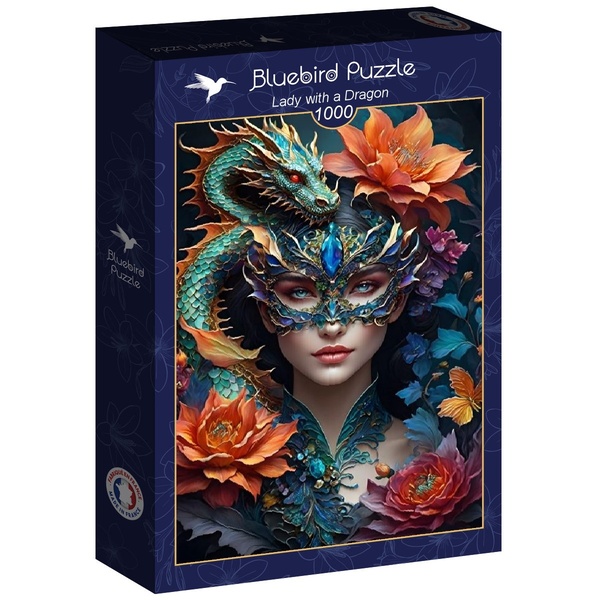 Puzzle 1000 pièces - La femme au dragon