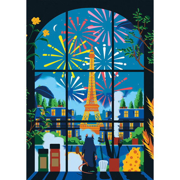 Puzzle 500 pièces - Sous le ciel de Paris