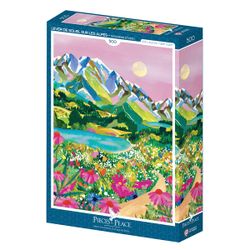 Puzzle 500 pièces - Lever de soleil sur les Alpes