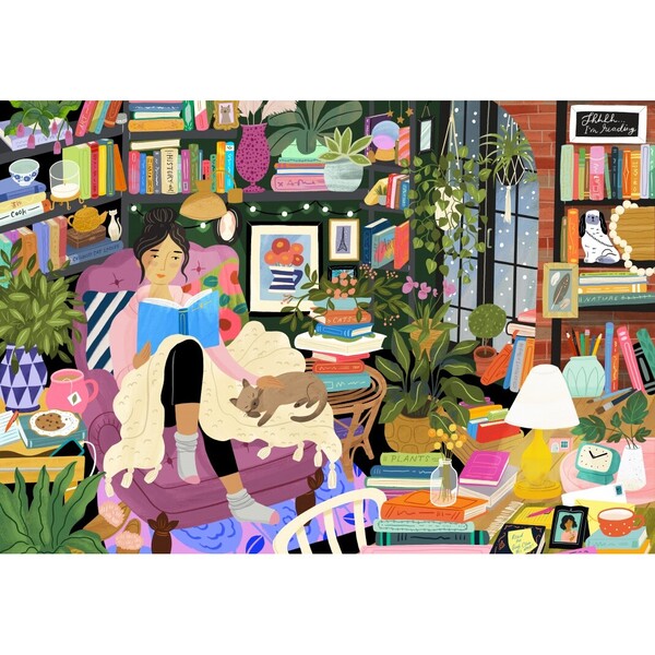 Puzzle 1000 pièces - Coin lecture