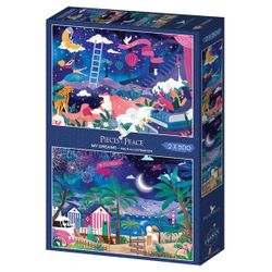 2 Puzzles 500 pièces - My dreams