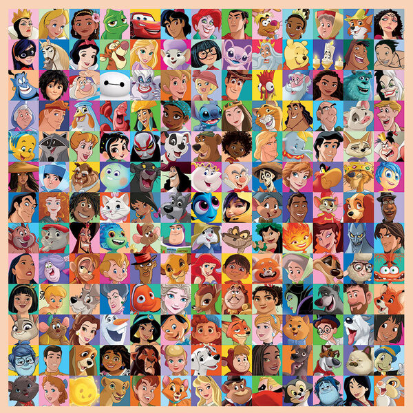 Puzzle 1000 pièces - Qui est qui Disney