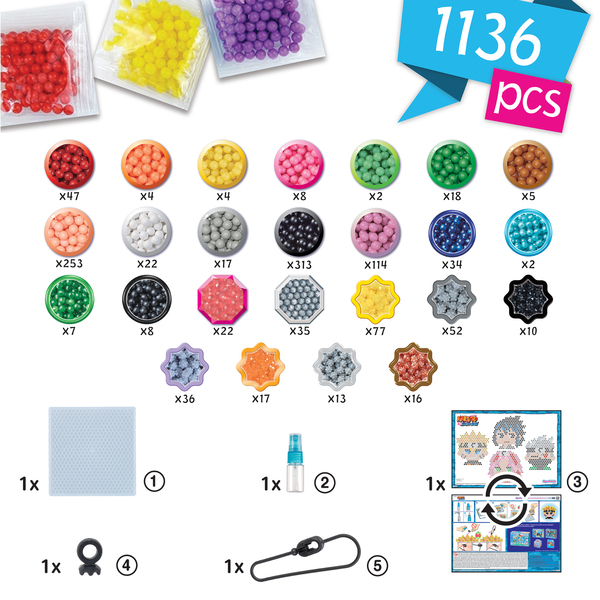 Aquabeads - 35118 - Coffret Porte-clés Naruto