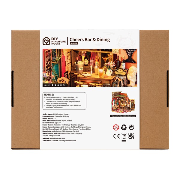 Maquette monde miniature - Cheers Bar & Dining