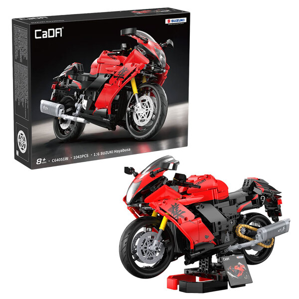 Set de construction CaDA - Moto Suzuki Hayabusa 25è anniversaire (1043 pièces)