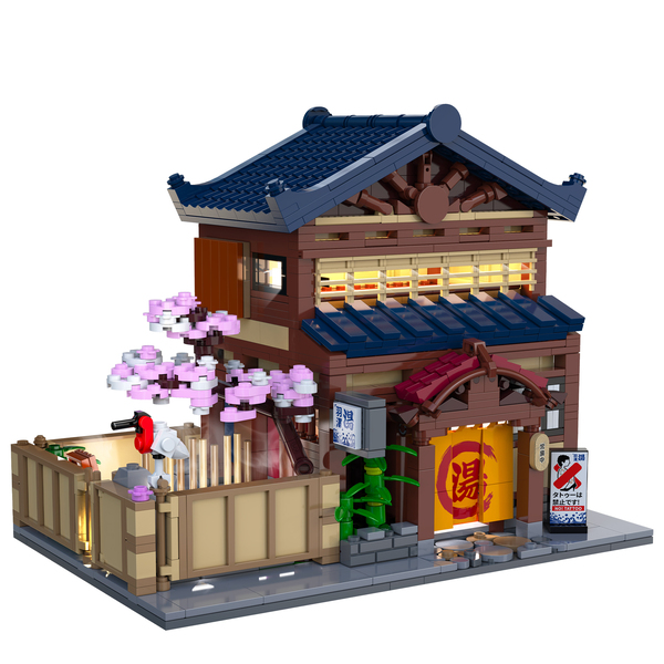 Set de construction CaDA - Bains japonais (1249 pièces)