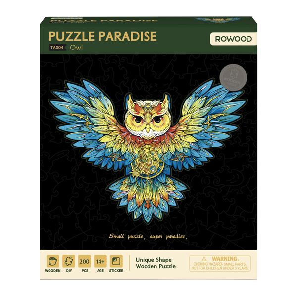 Puzzle Paradise  en bois - Hibou