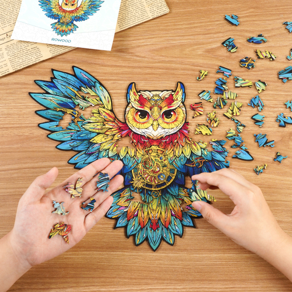 Puzzle Paradise  en bois - Hibou