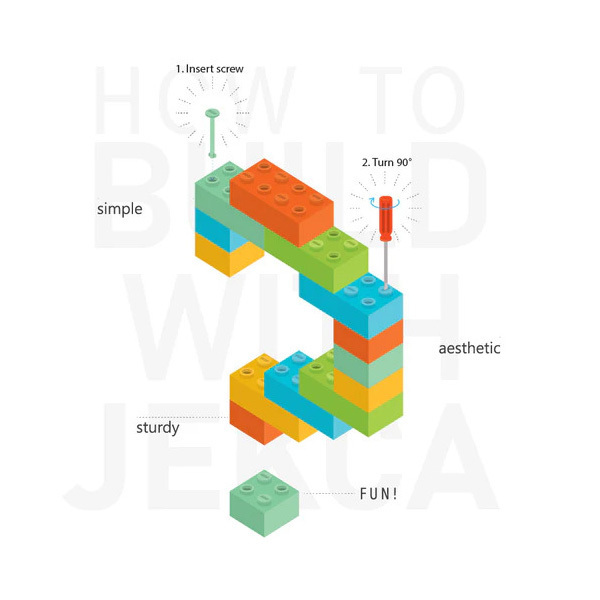 Jeu de construction Jekca – Tirelire guépard 1670 pcs