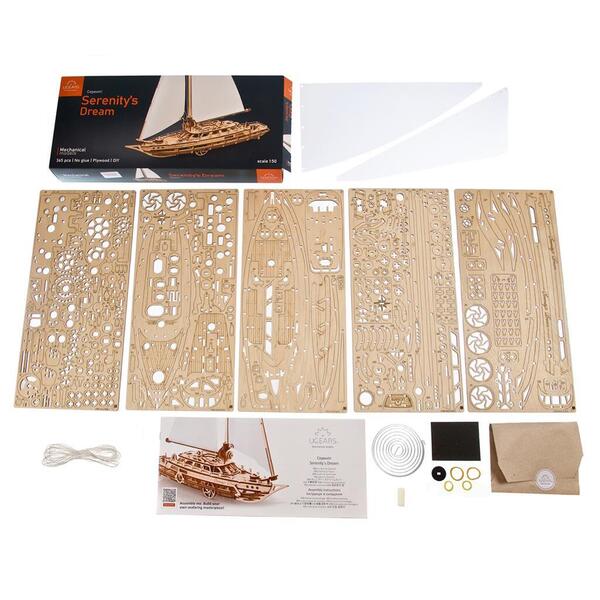 Puzzle 3D en bois - Voilier Le Rêve de Sérénité - 365 pièces