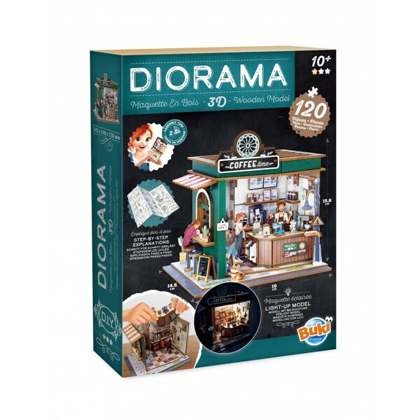Diorama café (120 pièces)