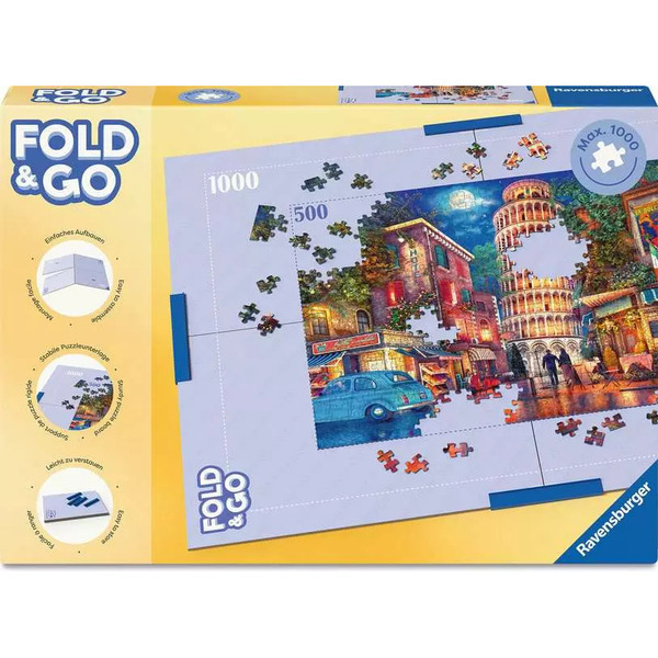 Plateau pliable pour puzzle jusqu’à 1000 pièces