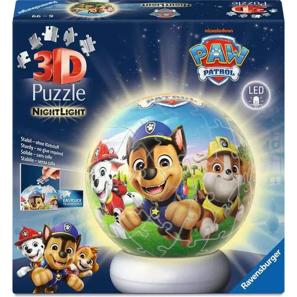 Puzzle 3D lumineux 72 pièces - Pat'Patrouille