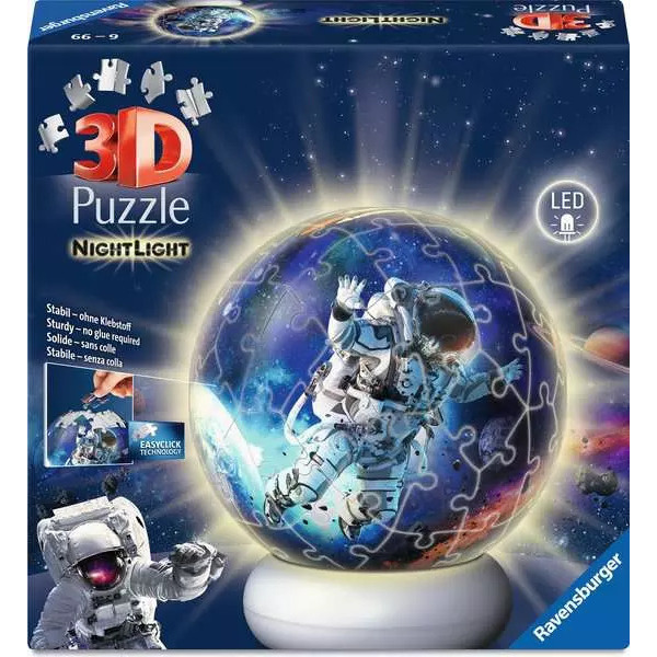 Puzzle 3D lumineux 72 pièces - Les astronautes