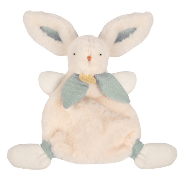 Lapin bonbon - Doudou bleu gris