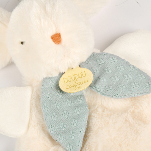 Lapin bonbon - Doudou bleu gris