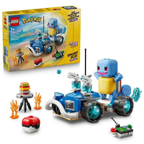 72156 - LEGO® Pokémon - SMART Play : L’aventure de Carapuce avec le buggy du Dresseur