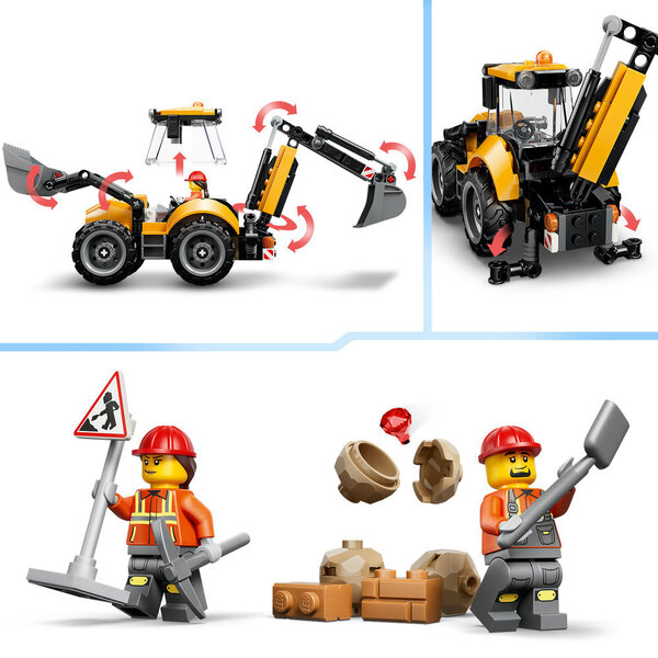 60480 - LEGO® City - Le tractopelle jaune