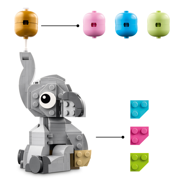 40814 - LEGO® Iconic - Le bébé éléphant dans le ciel