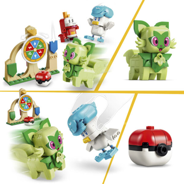 72158 - LEGO® Pokémon - SMART Play : Combat entre Poussacha, Chochodile et Coiffeton
