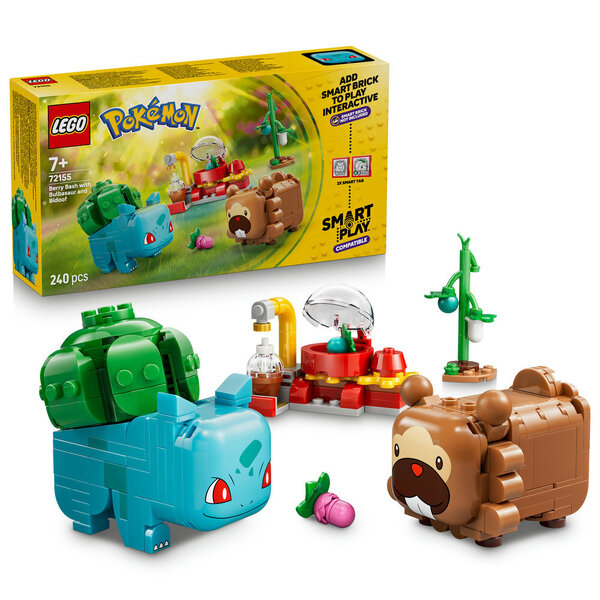 72155 - LEGO® Pokémon - SMART Play : Bulbizarre et Keunotor, délice de baies