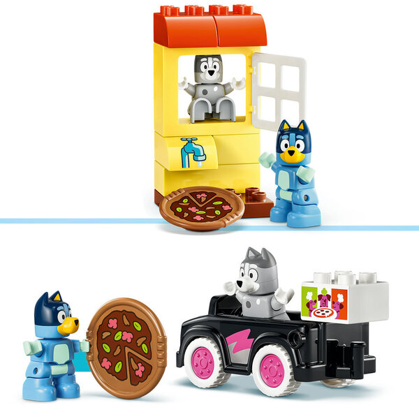 10469 - LEGO® DUPLO Bluey - Les livreuses de pizza avec Muffin et Bluey
