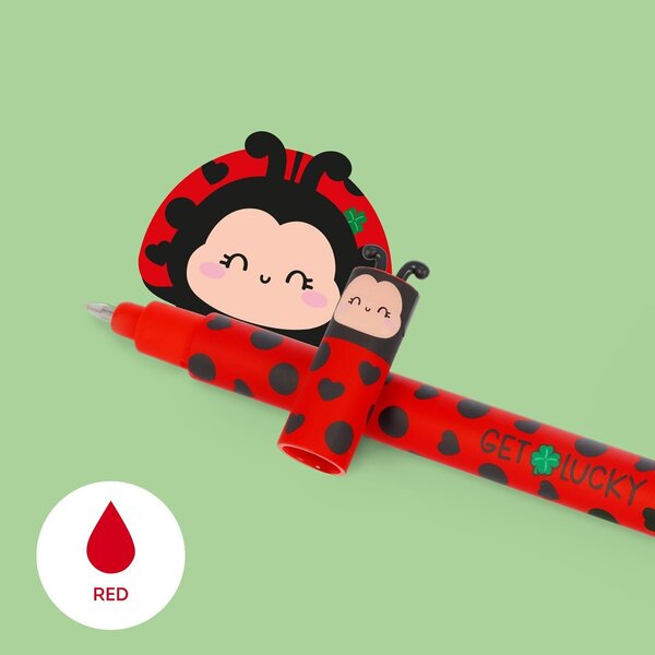 Legami - Stylo à encre gel effaçable Coccinelle