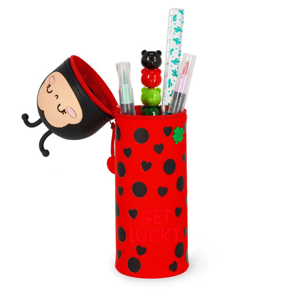 Legami - Trousse 2-en-1 en silicone Coccinelle