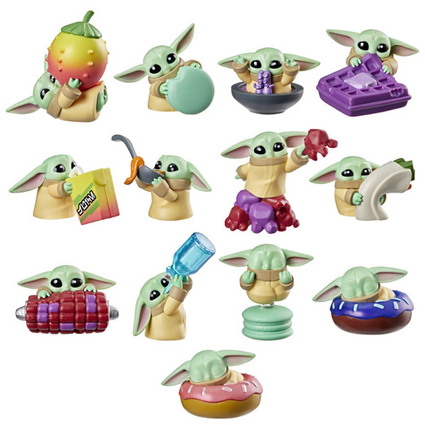 Figurine mystère Grogu 3,5 cm - Un petit creux - Série 1