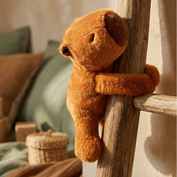 Peluche de poignet à enrouler Capybara - 25cm - Collection Podcoll
