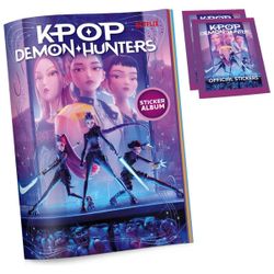 K-Pop Demon Hunters - Album et 5 pochettes de stickers