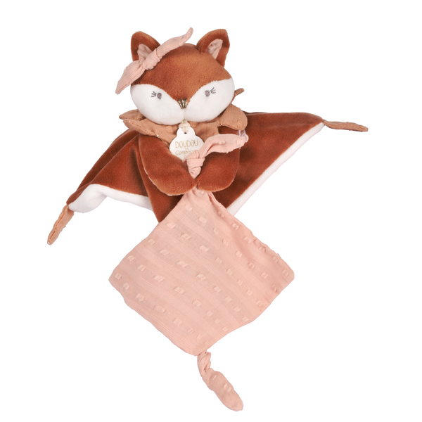Doudou attache-sucette renard