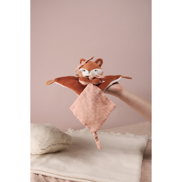Doudou attache-sucette renard