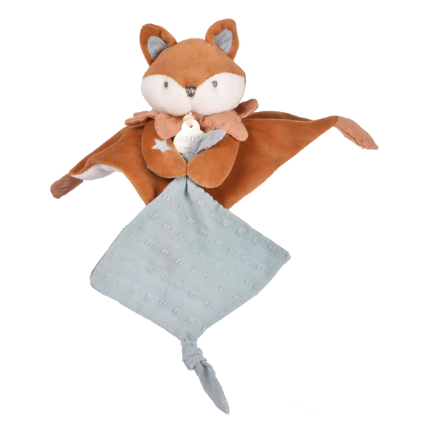 Doudou attache-sucette renard